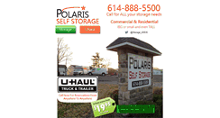Desktop Screenshot of polarisselfstorage.com